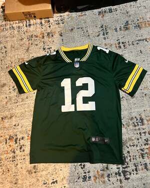 Nike Men's NFL Aaron Rodgers Green Bay Packers Game Jersey #12 Size L